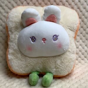 Unbranded Adorable Soft Plush Bunny Toast Kawaii Stuffed Animal Toy